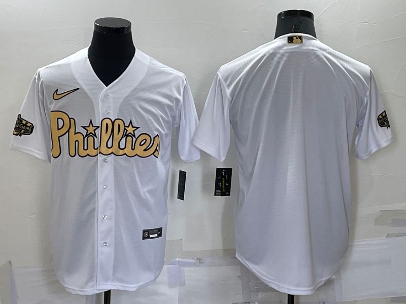 Men Philadelphia Phillies Blank White 2022 All Star Nike MLB Jersey->houston astros->MLB Jersey